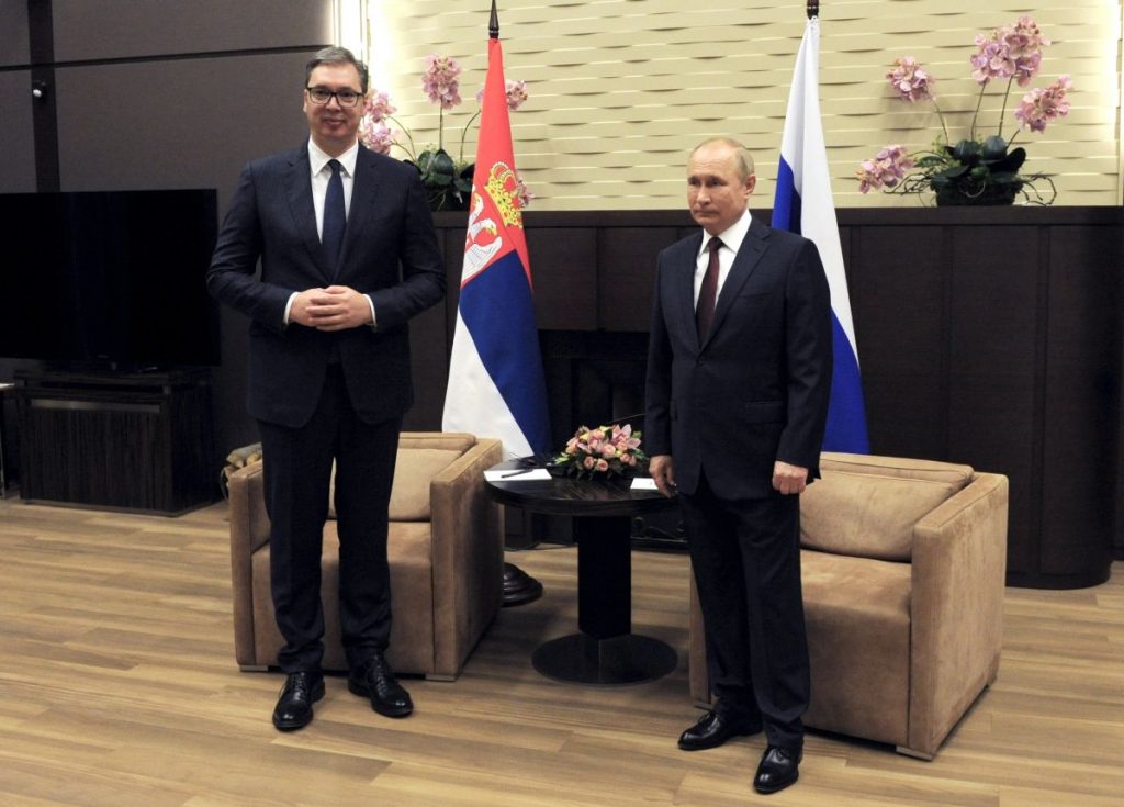 Встреча президентов России и Сербии после бомбёжки Белграда