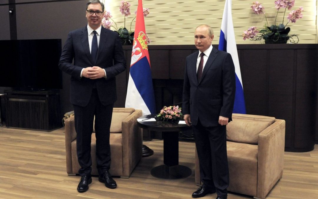 Встреча президентов России и Сербии после бомбёжки Белграда