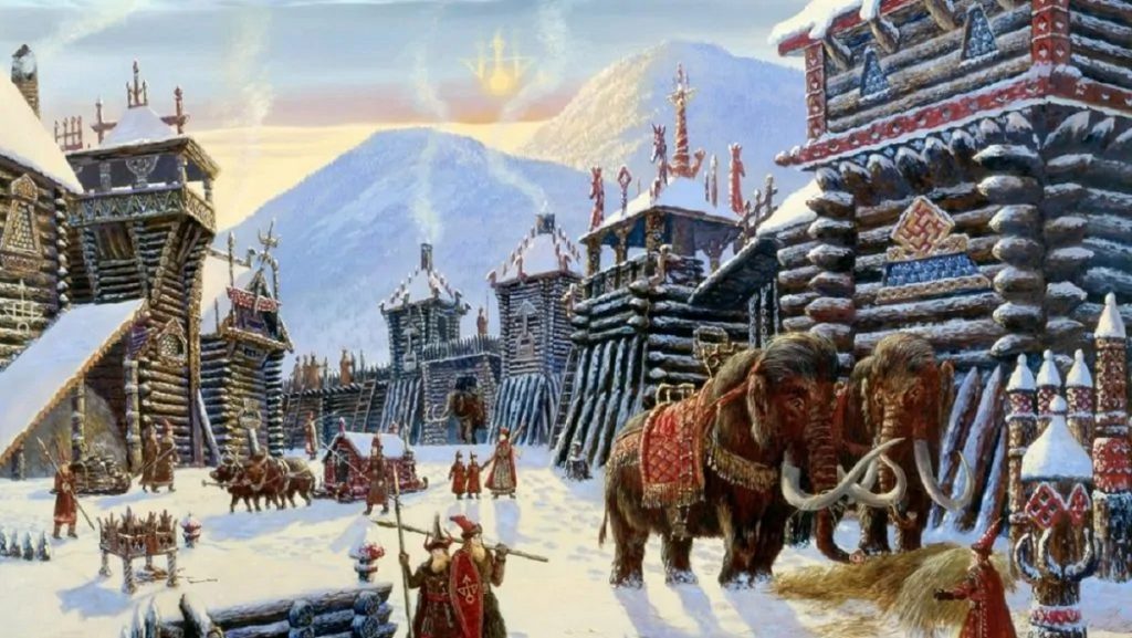 Древними Русами строились большие жилища из деревянных срубов в дохристианской Руси.