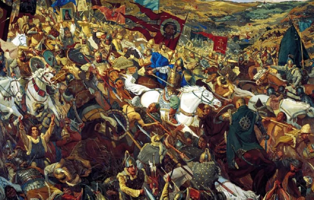 Удар полка из засады стал событием, когда Куликовская битва на Куликовом поле, показала силу Единства русских.